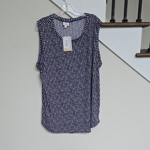 LuLaRoe Black and White Sleeveless Tank Top